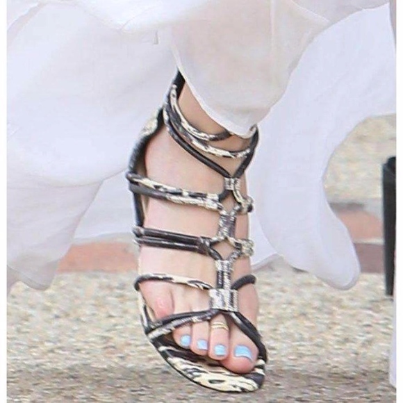 BCBGMAXAZRIA Brixton Leather Gladiator Flat Sandal - Picture 8 of 8